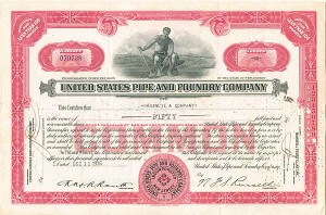 United States Pipe and Foundry Co. - Stock Certificate